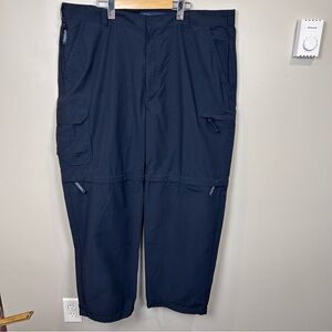 Windriver Men’s Convertible Pants Size 42‎ Navy Nylon Blend Hiking